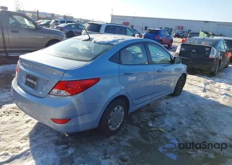 2012 Hyundai Accent Gls from USA, damaged, VIN KMHCT4AE1CU100171